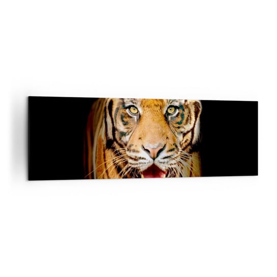 Obraz na płótnie - Dzikość serca - 160x50cm - Zwierzęta Tygrys Drapieżnik - Nowoczesny foto obraz w ramie do salonu do sypialni ARTTOR ARTTOR