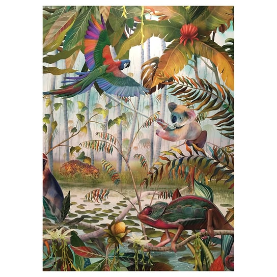 Obraz Na Płótnie - Dżungla W Słońcu 2 - Dekoracje Ścienne - 50X70Cm Legendarte