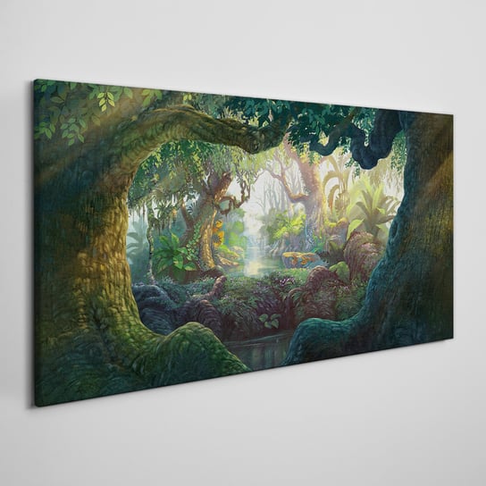 Obraz Na Płótnie Fantasy las przyroda 100x50 cm Coloray