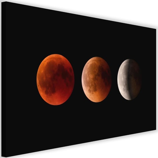 Obraz na płótnie, fazy księżyc, 90x60 cm Feeby