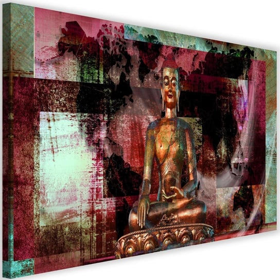 Obraz na płótnie FEEBY, ABSTRAKCJA Buddha malowany 120x80 Feeby