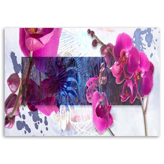 Obraz na płótnie FEEBY, Abstrakcja Orchidea Różowy 60x40 Feeby