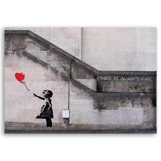 Obraz na płótnie FEEBY, Banksy Dziewczynka z Balonikiem 100x70 Feeby