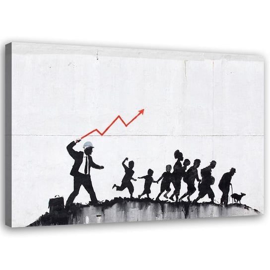 Obraz na płótnie FEEBY, Banksy Ekomoniczna polityka 120x80 Feeby