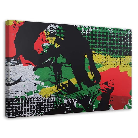 Obraz na płótnie FEEBY, Bob Marley - legenda reggae 90x60 Feeby