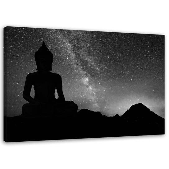 Obraz na płótnie FEEBY, Budda i gwiaździste niebo 120x80 Feeby