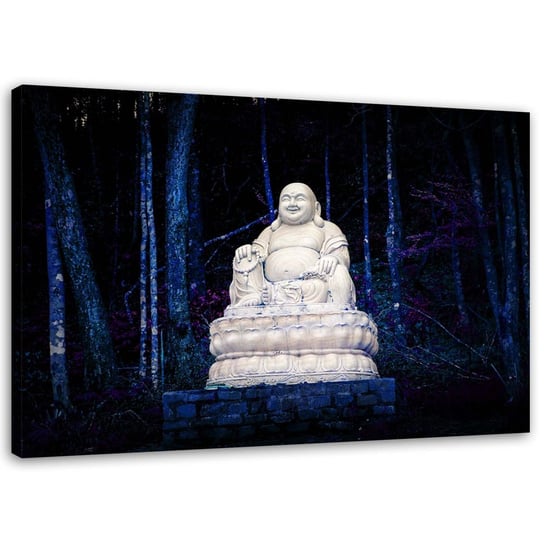 Obraz na płótnie FEEBY, Budda w lesie 60x40 Feeby