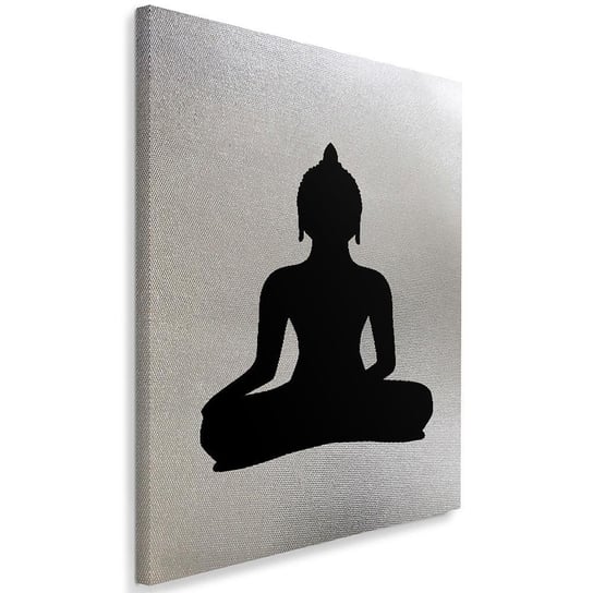 Obraz na płótnie FEEBY, Buddha czarny zen 40x60 Feeby