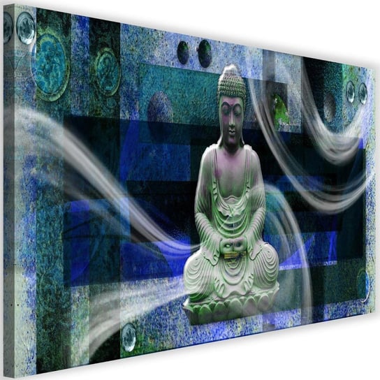 Obraz na płótnie FEEBY, Buddha Feng Shui Niebieski 120x80 Feeby