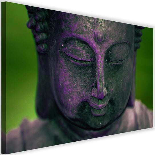 Obraz na płótnie FEEBY, Buddha ZEN Symbol wiara lila 120x80 Feeby