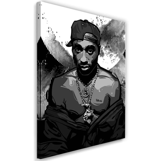 Obraz na płótnie FEEBY Canvas, Król Rapu Tupac, 50x70 cm Feeby
