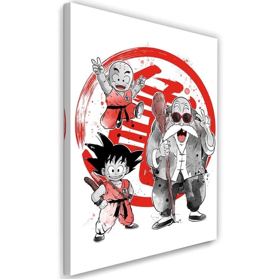 Obraz na płótnie FEEBY Canvas, Manga mali wojownicy, 70x100 cm Feeby