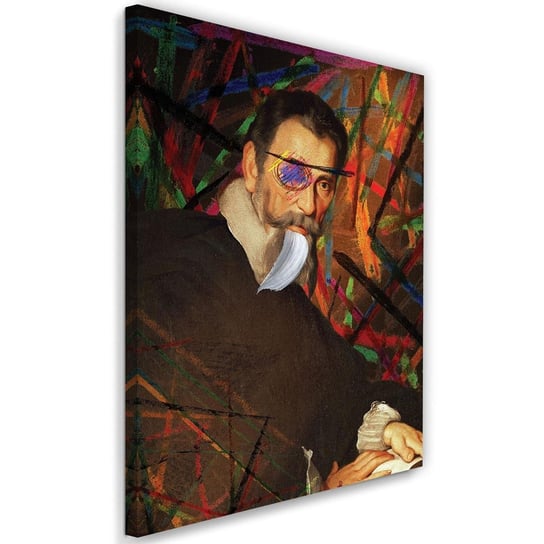 Obraz na płótnie FEEBY Canvas, Mężczyzna z przepaską, 40x60 cm Feeby