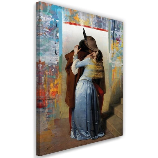 Obraz na płótnie FEEBY Canvas, Pocałunek z myśliwym, 50x70 cm Feeby