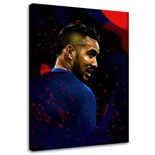 Obraz na płótnie FEEBY Canvas,portret gwiazda piłki nożnej, 70x100 cm Feeby