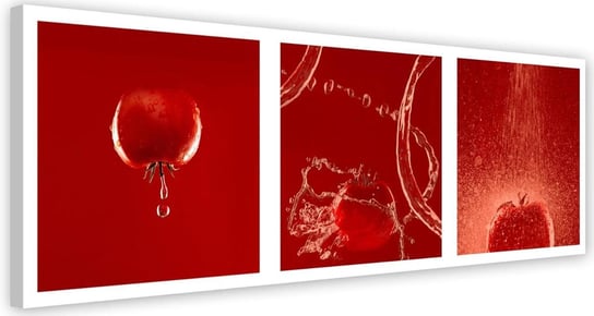 Obraz na płótnie FEEBY, Czerwone Pomidory w wodzie 140x45 Feeby