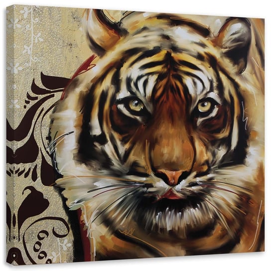 Obraz na płótnie FEEBY, Dorosły wielki tygrys 30x30 Feeby