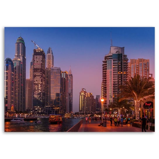 Obraz na płótnie FEEBY, Dubaj Miasto 100x70 Feeby