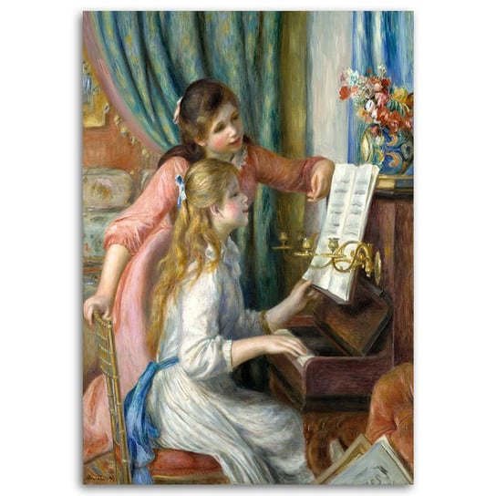 Obraz na płótnie FEEBY, Dziewczęta przy pianinie - A.Renoir, 80x120 Feeby