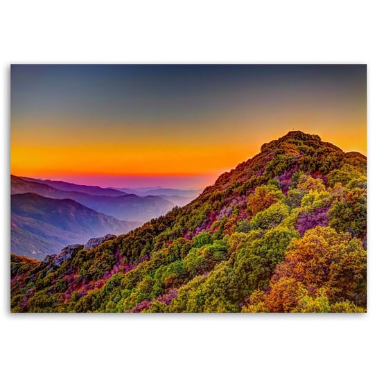 Obraz na płótnie FEEBY, Góry Krajobraz Kolorowy 100x70 Feeby
