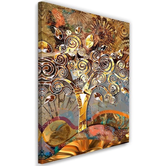 Obraz na płótnie FEEBY, Gustav Klimt Drzewo Miłości 60x90 Feeby