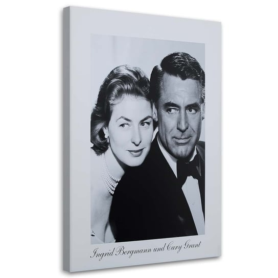 Obraz na płótnie FEEBY, Ingrid Bergmann i Cary Grant 40x60 Feeby
