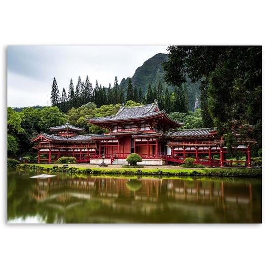 Obraz na płótnie FEEBY, Japonia Świątynia Ogród 100x70 Feeby