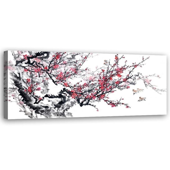 Obraz na płótnie FEEBY, Japońskie kwiaty wiśni 150x50 Feeby