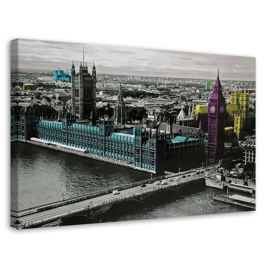 Obraz na płótnie FEEBY, Londyn - Big Ben i budynek parlamentu 100x70 Feeby