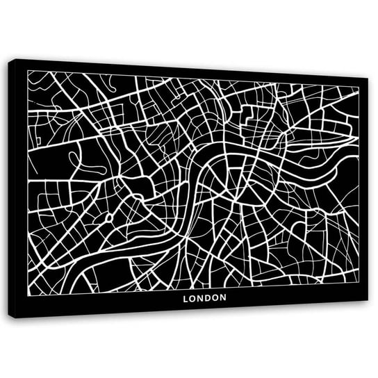Obraz na płótnie FEEBY, Londyn - plan miasta 100x70 Feeby
