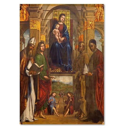 Obraz na płótnie FEEBY, Madonna i Święci Bolonia, 70x100 Feeby