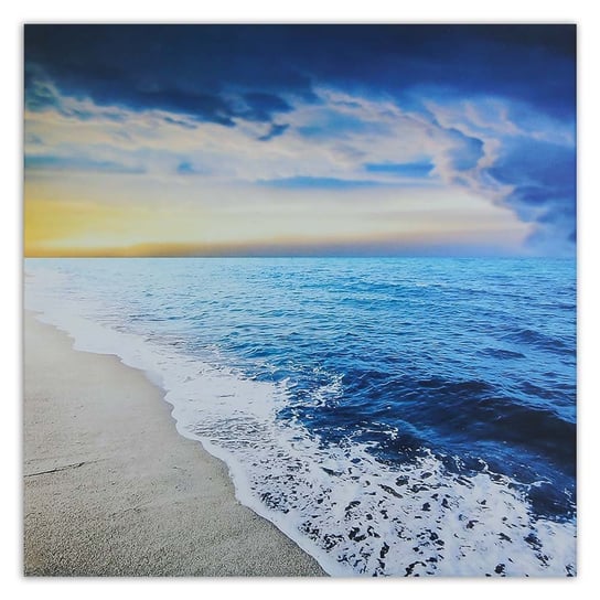 Obraz na płótnie FEEBY, Morze Plaża Wschód Słońca 30x30 Feeby