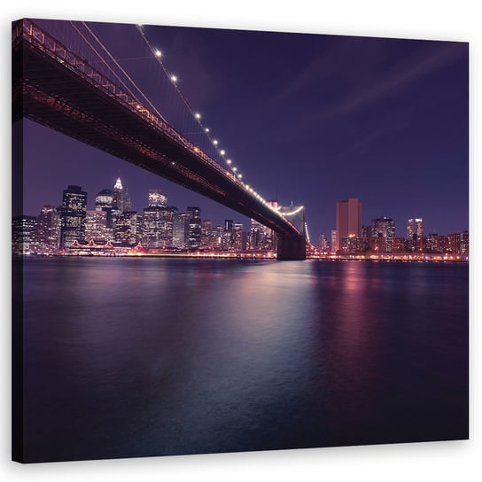 Obraz na płótnie FEEBY, Most Brookliński Nowy Jork 50x50 Feeby