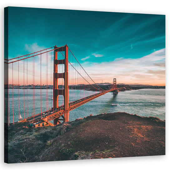 Obraz na płótnie FEEBY, Most Golden Gate 80x80 Feeby