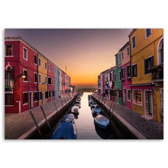 Obraz na płótnie FEEBY, NA ŚCIANĘ Wenecja Kanał Miasto Włochy 100x70 Feeby