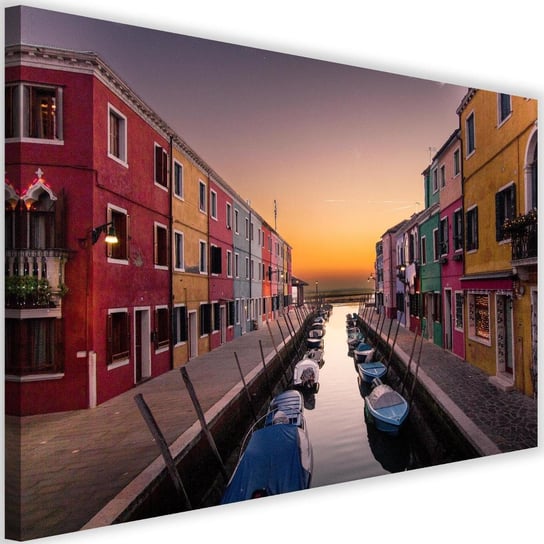 Obraz na płótnie FEEBY, NA ŚCIANĘ Wenecja Kanał Miasto Włochy 90x60 Feeby