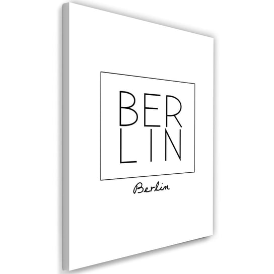 Obraz na płótnie FEEBY, Napis Berlin 80x120 Feeby