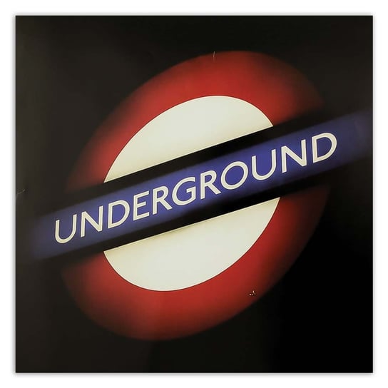 Obraz na płótnie FEEBY, Napis Underground Londyn 30x30 Feeby