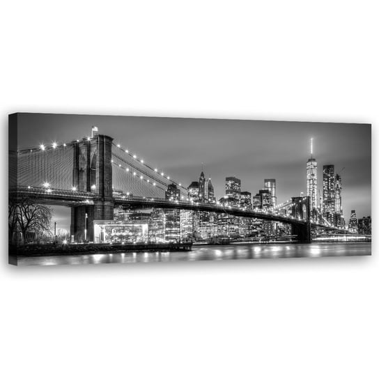 Obraz na płótnie FEEBY, Nowy Jork Most Brookliński 120x40 Feeby