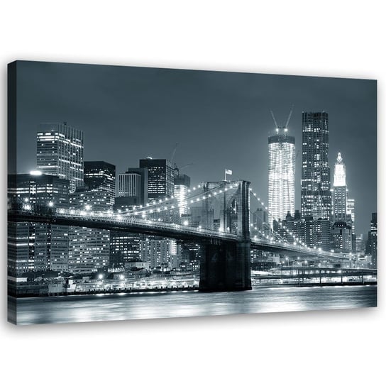 Obraz na płótnie FEEBY, Nowy Jork Most Manhattan 120x80 Feeby