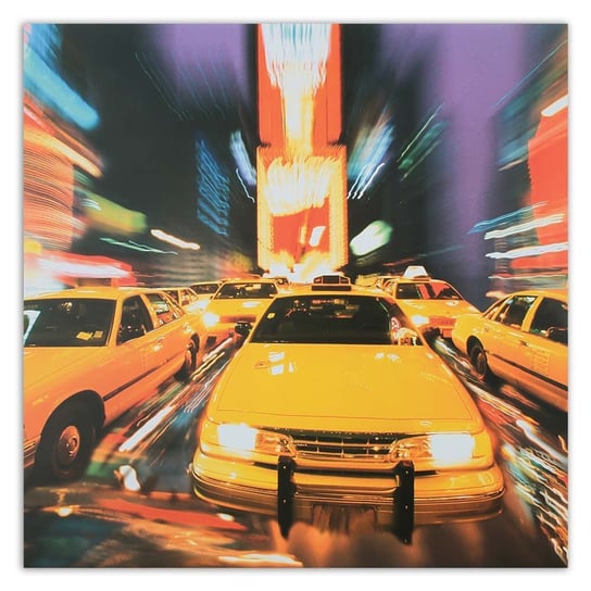 Obraz na płótnie FEEBY, Nowy Jork Taxi Miasto 50x50 Feeby