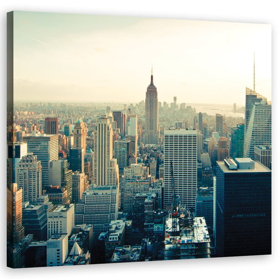 Obraz na płótnie FEEBY, Nowy Jork Wieżowce Miasto 40x40 Feeby
