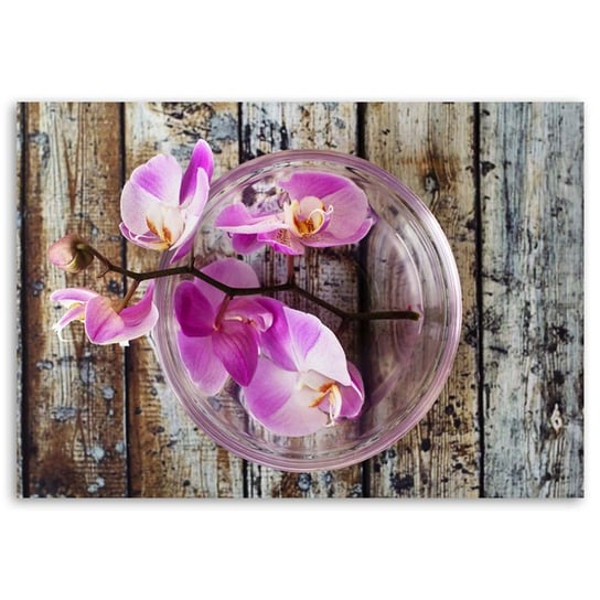 Obraz na płótnie FEEBY, Orchidea Deski Kwiaty Spa 60x40 Feeby