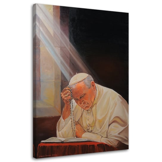 Obraz na płótnie FEEBY, Papież Jan Paweł II 40x60 Feeby