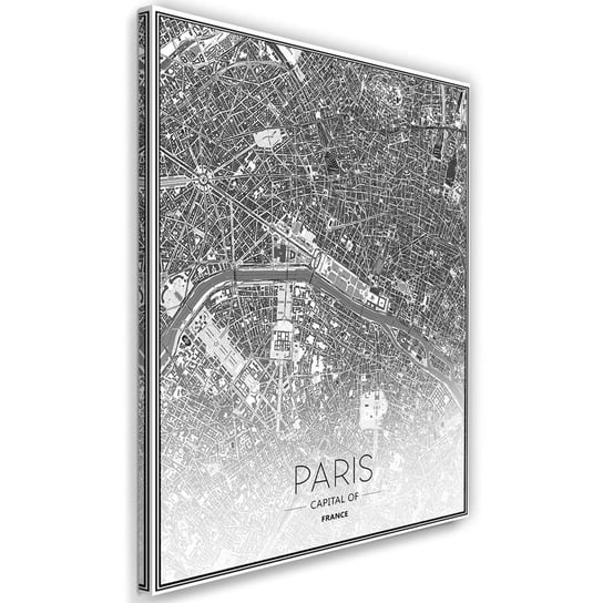 Obraz na płótnie FEEBY, Paryż Plan Miasta 40x60 Feeby