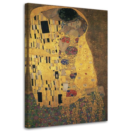 Obraz na płótnie FEEBY, Pocałunek - G. Klimt reprodukcja 40x60 Feeby