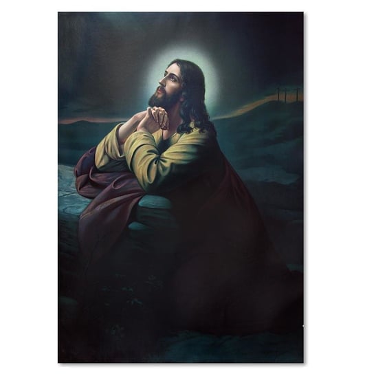 Obraz na płótnie FEEBY, RELIGIJNY Modlitwa Jezusa w Ogrodzie 40x60 Feeby