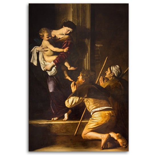 Obraz na płótnie FEEBY, REPRODUKCJA Caravaggio, Madonna z Loreto 60x90 Feeby