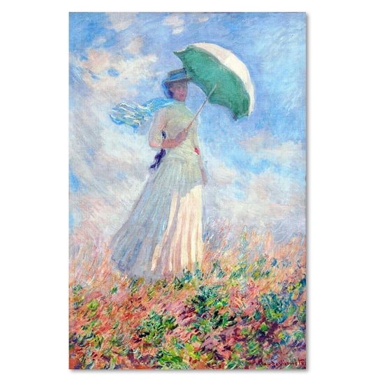 Obraz na płótnie FEEBY, REPRODUKCJA Kobieta z parasolem - C.Monet, 40x60 Feeby