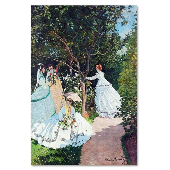 Obraz na płótnie FEEBY, REPRODUKCJA Kobiety w ogrodzie.Monet 40x60 Feeby